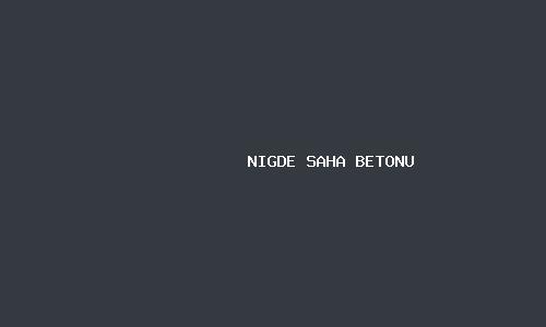 Nigde saha betonu