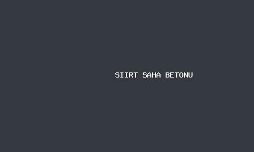 Siirt saha betonu